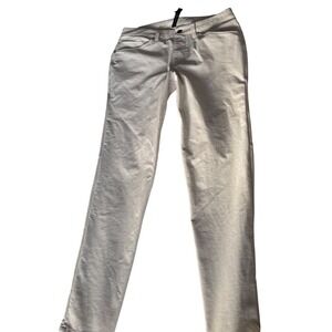 Like new Lululemon Men's Stretch Pants Size 31 Beige Slim Fit Zipper Pocket